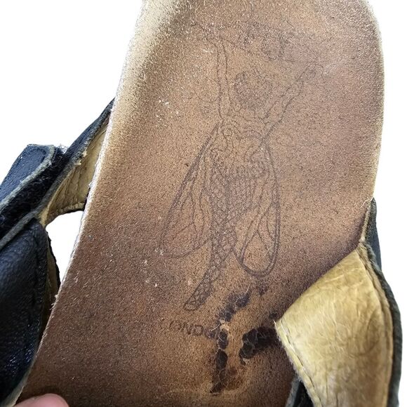 Fly London Women's Wedgefly Black Leather Platform Sandals EU 39 - Picture 10 of 16